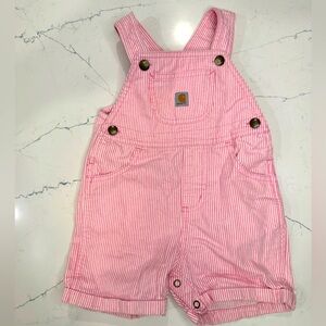 Baby Girl Pink Carhartt Overalls size 24m